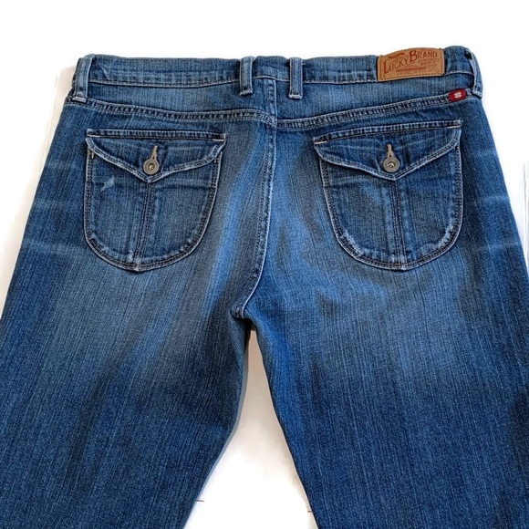 Lucky Brand Women’s 14/32 Summer Sweet ‘n Low Crop Jeans Button Flap Rear Pocket - Picture 8 of 8